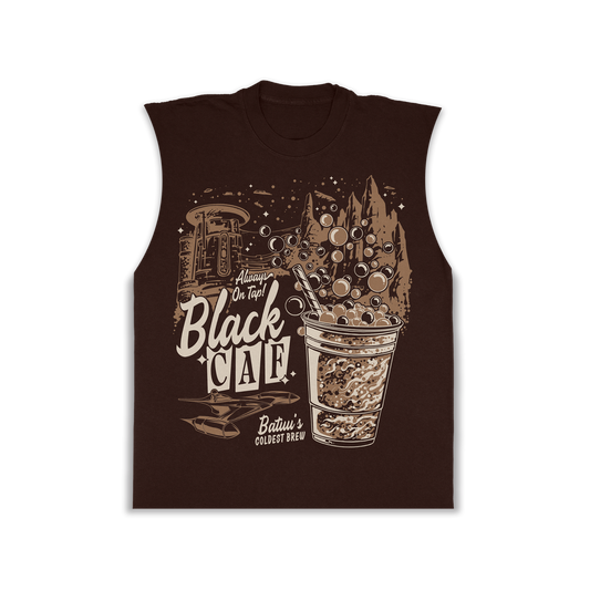 Black Caf Cantina Cutoff Muscle Tank